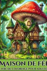 Maisons de Fées – Livre de Coloriage pour Adultes: Cahier de coloriage adulte fantasy, maisons magiques, monde imaginaire et univers féerique (French Edition) cover image