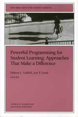 Powerful Programming for Student Learning: Approaches That Make a Difference: New Directions for Student Services, Number 90 cover image