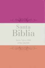 Biblia Rvr 1960 Letra Grande Tamaño Manual Tricolor Fucsia Crema Melón Con Cierre E Índice (Bible Rvr 1960 Large Print Handsize Leatherlike Tricolor Fuchsia Cream Melon Indexed with Zipper (Spanish Edition) cover image