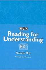 Reading for Understanding - Answer Key Booklet for Levels B & C - Grades 3-12 cover image