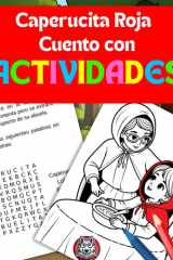 Caperucita Roja para colorear: Con texto y pasatiempos incluidos (Cuentos para colorear) (Spanish Edition) cover image