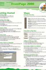 Microsoft FrontPage 2000 Quick Source Reference Guide cover image
