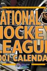 National Hockey League 2001 Calendar cover image