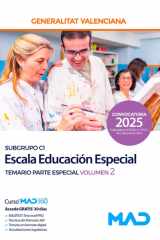 Cuerpo Especialistas de atención sociosanitaria, educación especial y cuidados auxiliares de enfermería (subgrupo C1) de la Generalitat Valenciana. Escala Educación Especial. Temario Parte Esp voL 2 cover image