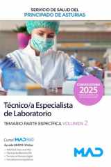Técnico Especialista de Laboratorio del Servicio de Salud del Principado de Asturias. Temario parte específica volumen 2 cover image