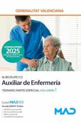 Cuerpo de Servicios Auxiliares (subgrupo C2) de la Generalitat Valenciana. Escala Auxiliar de Enfermería Temario Parte Especial volumen 1 cover image
