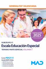 Cuerpo Especialistas de atención sociosanitaria, educación especial y cuidados auxiliares de enfermería (subgrupo C1) de la Generalitat Valenciana. Escala Educación Especial. Temario Parte Esp vo1 1 cover image