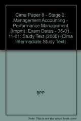 Cima Paper 8 - Stage 2 Management Accounting - Performance Management cover image