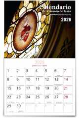 Calendario del Corazón de Jesús 2026 - Pared con faldillas cover image