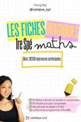 Fiches magiques 1re Spé, des maths illustrées et accessibles.: Pour préparer l'épreuve anticipée du Bac : fonctions, dérivations, suites numériques, ... et simples à comprendre) (French Edition) cover image