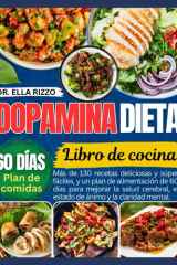 DOPAMINA DIETA LIBRO DE COCINA: "Más de 130 recetas deliciosas y súper fáciles, y un plan de alimentación de 60 días para mejorar la salud cerebral... (DR. ELLA BOOKS) (Spanish Edition) cover image