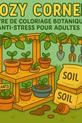 Cozy Corner – Livre de coloriage botanique anti-stress pour adultes: Coins de serre, plantes d’intérieur et ambiances végétales à colorier (French Edition) cover image