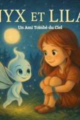 Nyx et Lila – Conte Magique pour Enfants : Amitié, Lumière et Aventure: Un Ami Tombé du Ciel – Histoire du Soir 6–8 Ans, Rêves, Magie, Douceur et Émotions (French Edition) cover image