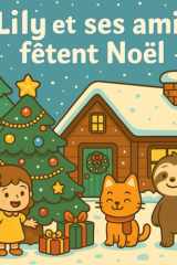 Lily et ses amis fêtent Noël: Une douce histoire de Noël sur l’amitié et le partage – Livre pour enfants 3 à 7 ans (Lily et ses amis – Par Sam Willow) (French Edition) cover image