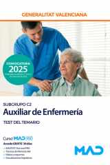 Cuerpo de Servicios Auxiliares (subgrupo C2) de la Generalitat Valenciana. Escala Auxiliar de Enfermería Test del temario cover image