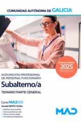Agrupación profesional de personal funcionario subalterno de la Administración general de la Comunidad Autónoma de Galicia. Temario parte general cover image