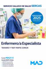 Enfermero/a Especialista del Servicio Gallego de Salud (SERGAS). Temario y test parte común cover image