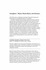 Ionospheres Physics, Plasma Physics, and Chemistry cover image