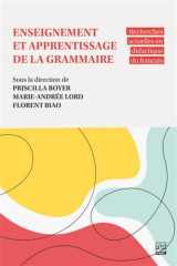 ENSEIGNEMENT ET APPRENTISSAGE DE LA GRAMMAIRE cover image