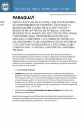 Paraguay Quinta Revisión del Instrumento de Coordinación de Políticas, Solicitud de Modificación de una Meta Cuantitativa y Reajuste de las Metas de Reforma, Tercera Revisión del Servicio de Resiliencia y Sostenibilidad, Reprogramación de las Medidas de R cover image