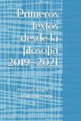 Primeros textos desde la filosofía 2019- 2021 cover image