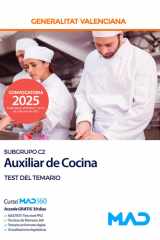Cuerpo de Servicios Auxiliares (subgrupo C2) de la Generalitat Valenciana. Escala Auxiliar de Cocina. Test del temario cover image
