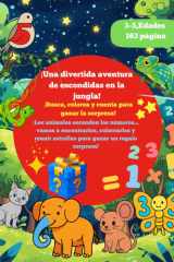 ¡Una divertida aventura de escondidas en la jungla!: ¡Busca, colorea y cuenta para ganar la sorpresa! (Spanish Edition) cover image