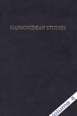 Maimonidean Studies cover image