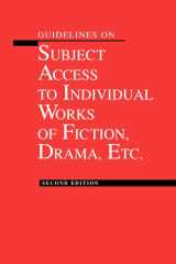 Guidelines on Subject Access to Individual Works of Fiction, Drama, Etc. cover image