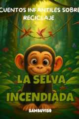 La Selva Incendiada -Cuento Para Niños de 3-4-5-6-7 Años - Cuento infantil ilustrado para niños de 3 a 7 años sobre cambio climático y cuidado del medio ambiente. Trabaja las emociones, la empatía y el pensamiento crítico a través de animales bebés. cover image
