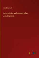 Actenstücke zur Rumbold'schen Angelegenheit cover image