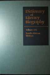 DLB 225: South African Writers (Dictionary of Literary Biography, 225) cover image