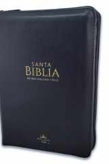Biblia con Cierre Compacta Letra 11 puntos RV1960 imit piel negro con indice cover image