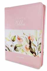 Biblia para Mujeres Letra Gigante 15 puntos con Cierre floral RV1960 rosado floral con indice cover image