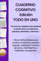 Cuaderno Cognitivo Edición: TODO EN UNO: Ejercicios de estimulación mental para adultos mayores, cuidadores y personas con deterioro cognitivo leve (Spanish Edition) cover image