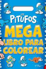 Los Pitufos. Megalibro para colorear: Con pegatinas cover image