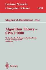 Algorithm Theory - SWAT 2000 7th Scandinavian Workshop on Algorithm Theory Bergen, Norway, July 5-7, 2000 Proceedings cover image