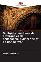 Quelques questions de physique et de philosophie d'Avicenne et de Bahmanyar cover image