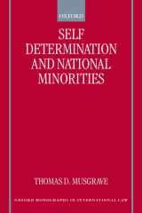 Self Determination and National Minorities (Oxford Monographs in International Law) cover image