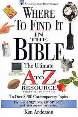 Where to Find It in the Bible cover image