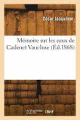 Mémoire sur les eaux de Cadenet Vaucluse cover image