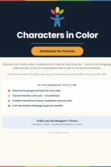 Characters in Color: Workbook for parents cover image
