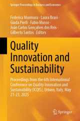 Quality Innovation and Sustainability: Proceedings from the 6th International Conference on Quality Innovation and Sustainability (ICQIS), Urbino, ... Proceedings in Business and Economics) cover image