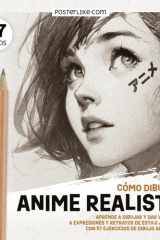 Cómo Dibujar Anime Realista: Aprende a Dibujar y dar Volumen a Expresiones y Retratos de Estilo Japonés con 57 Ejercicios de Dibujo Artístico (Anime ... de Dibujo Japonés) (Spanish Edition) cover image