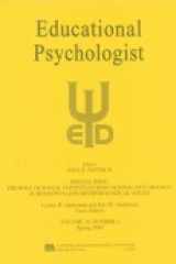 The Role of Social Context in Educational Psychology: Substantive and Methodological Issues. A Special Issue of educational Psychologist cover image