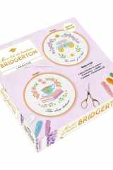 Mon kit de broderie Bridgerton - Coffret avec 2 toiles à broder, 1 aiguille, 1 tambour en bois, 6 échevettes de fil cover image