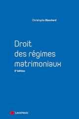 Droit des régimes matrimoniaux cover image