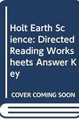 Holt Science and Technology 2001 Earth: Directed Reading Worksheets with Answer Key cover image