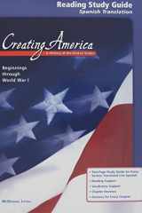 McDougal Littell Creating America Reading Study Guide Spanish Translation Grades 6-8 Beginnings Through World War L cover image