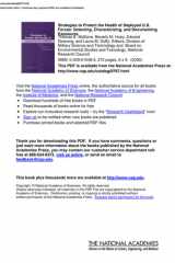 Strategies to Protect the Health of Deployed U.S. Forces Detecting, Characterizing, and Documenting Exposures cover image
